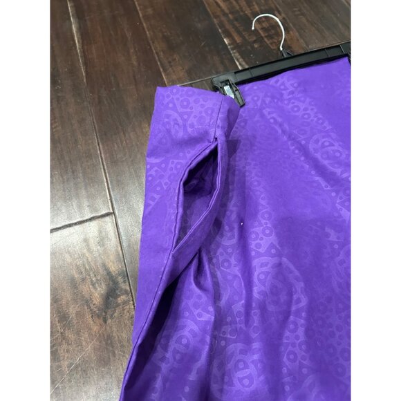 Rainbow Brand Purple Embroidered African Dashiki Dress Skirt Set - Picture 5 of 12